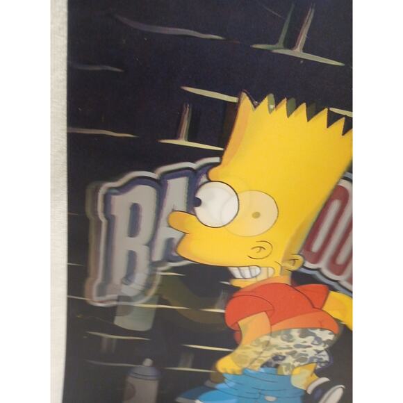 Bart Simpson 3D Movement backwoods Holographic Poster Shorts On/Off But Vintage - Picture 10 of 16